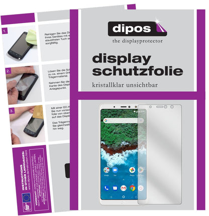 2x Schutzfolie klar für BQ Aquaris X2 Pro Display- (1)