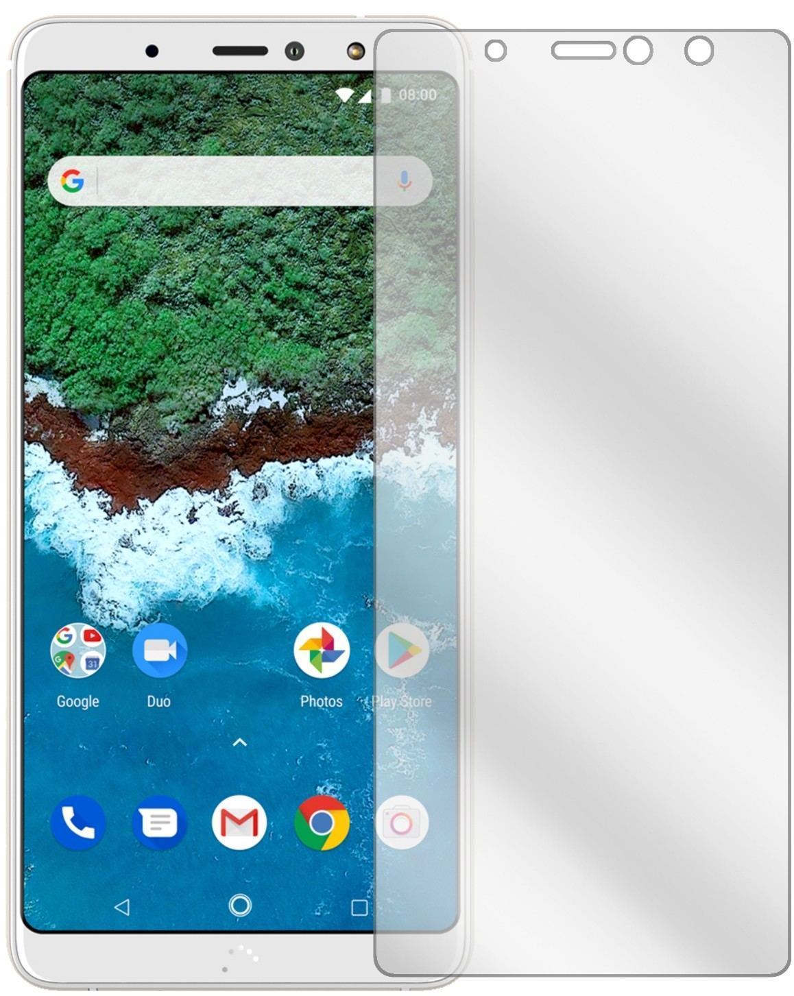 2x Schutzfolie klar für BQ Aquaris X2 Pro Display- (2)