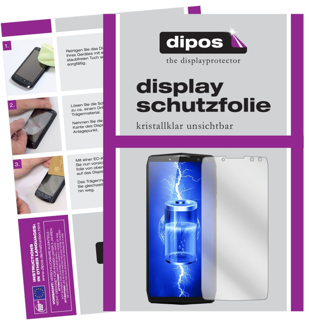 2x Schutzfolie klar für Blackview P10000 Pro Displ (1)