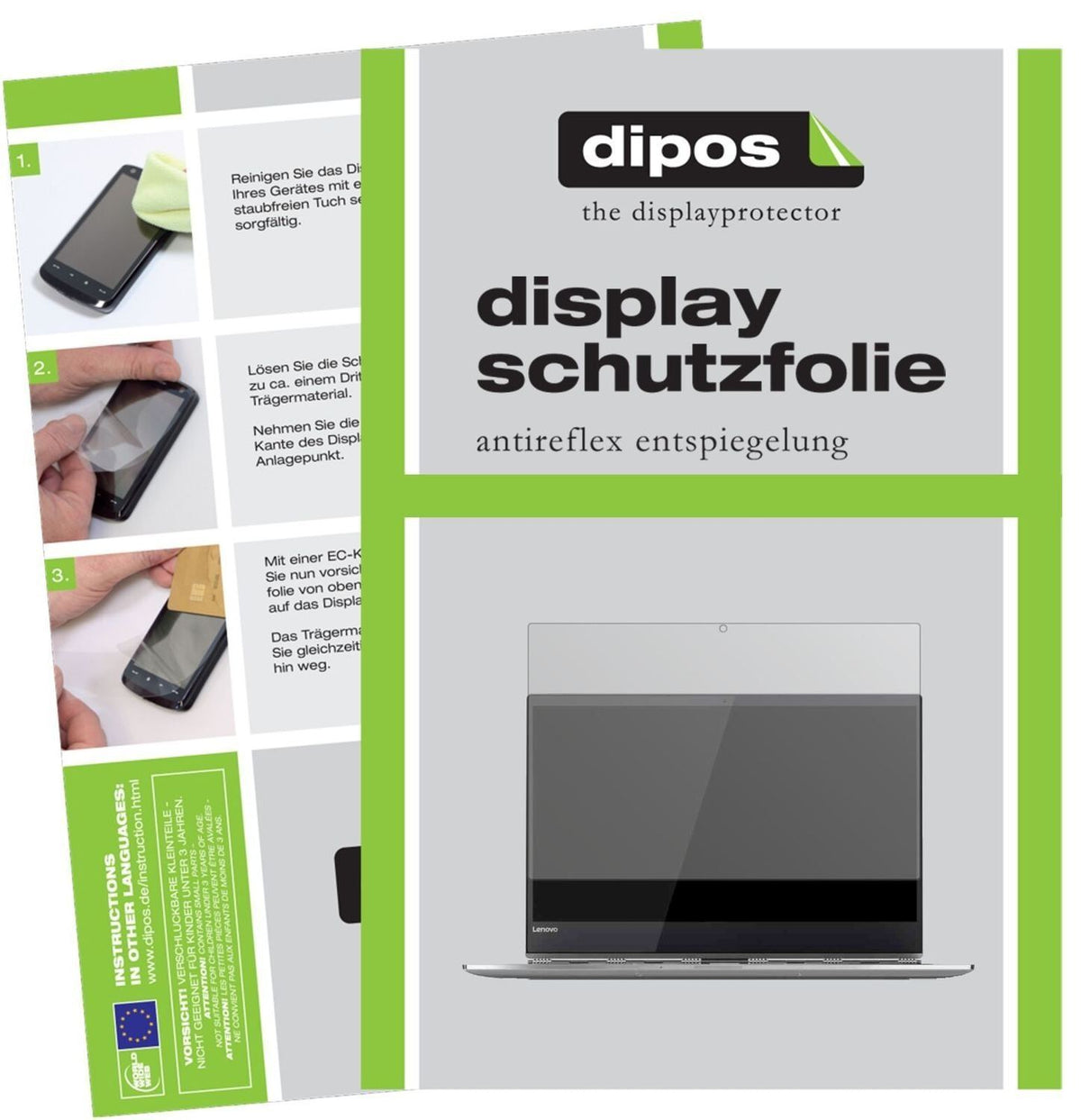 1x Schutzfolie matt für Lenovo Yoga 920 Display-Sc (2)