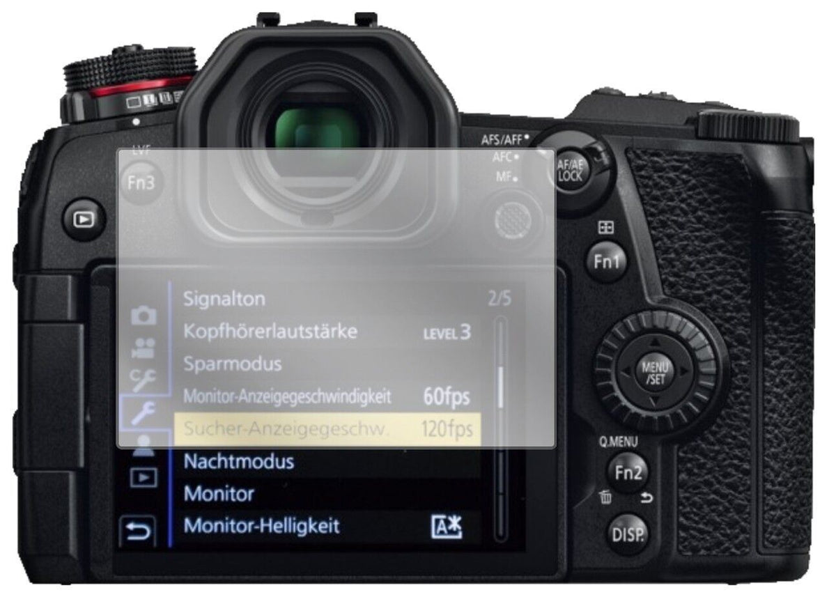 5x Schutzfolie klar für Panasonic Lumix G9 Display (1)