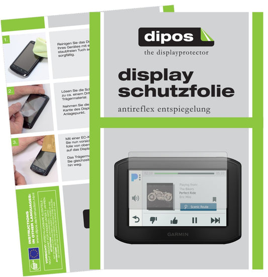 3x Schutzfolie matt für Garmin zumo 396 LMT Displa (1)