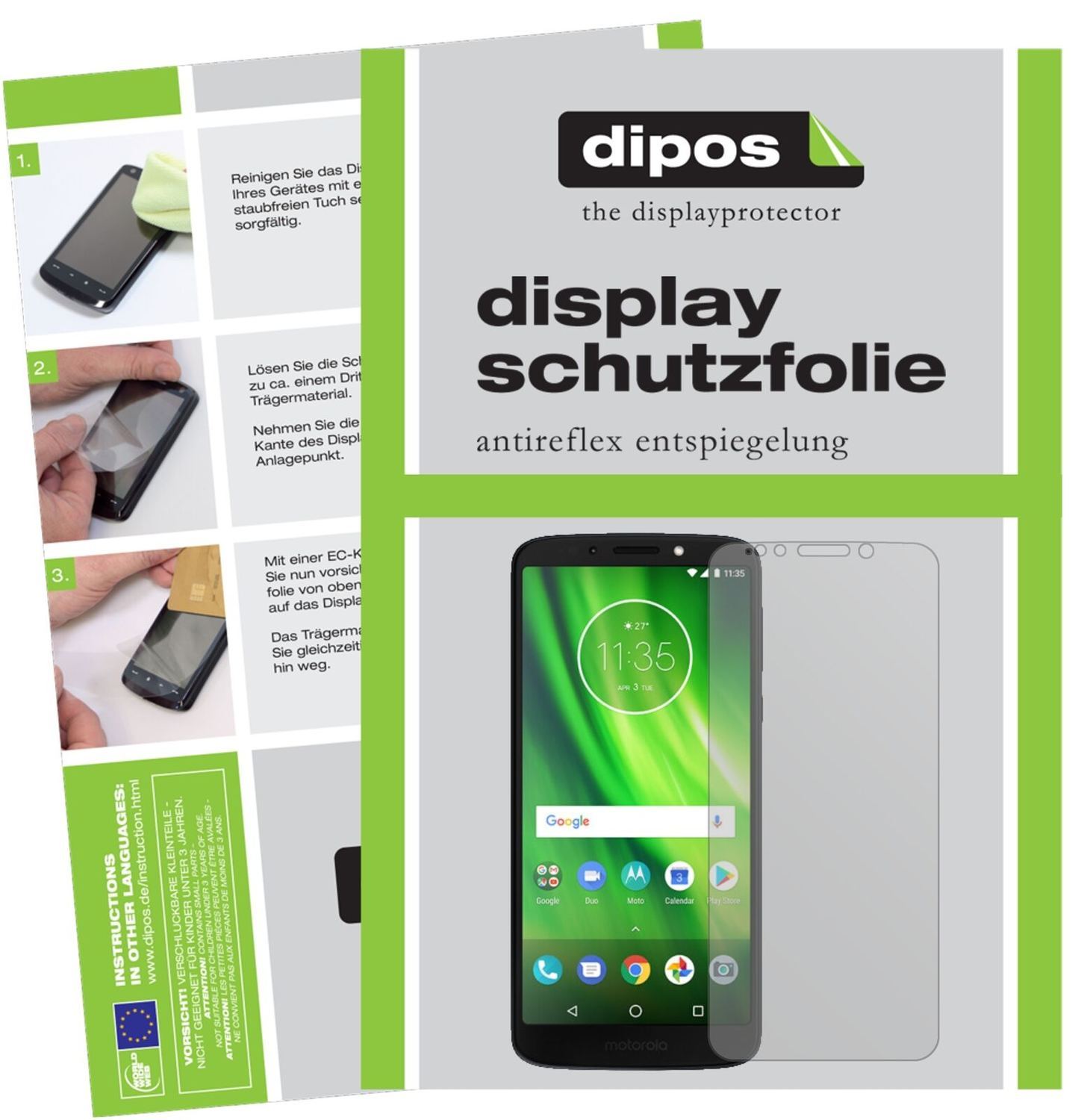 5x Schutzfolie matt für Lenovo Moto G6 Play Displa (2)
