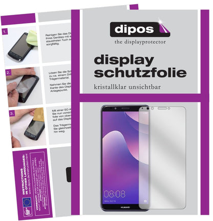 1x Schutzfolie klar für Huawei Y7 (2018) Display-S (2)