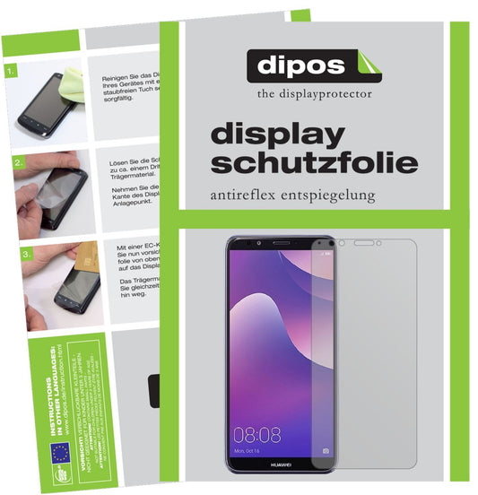 6x Schutzfolie matt für Huawei Y7 (2018) Display-S (1)