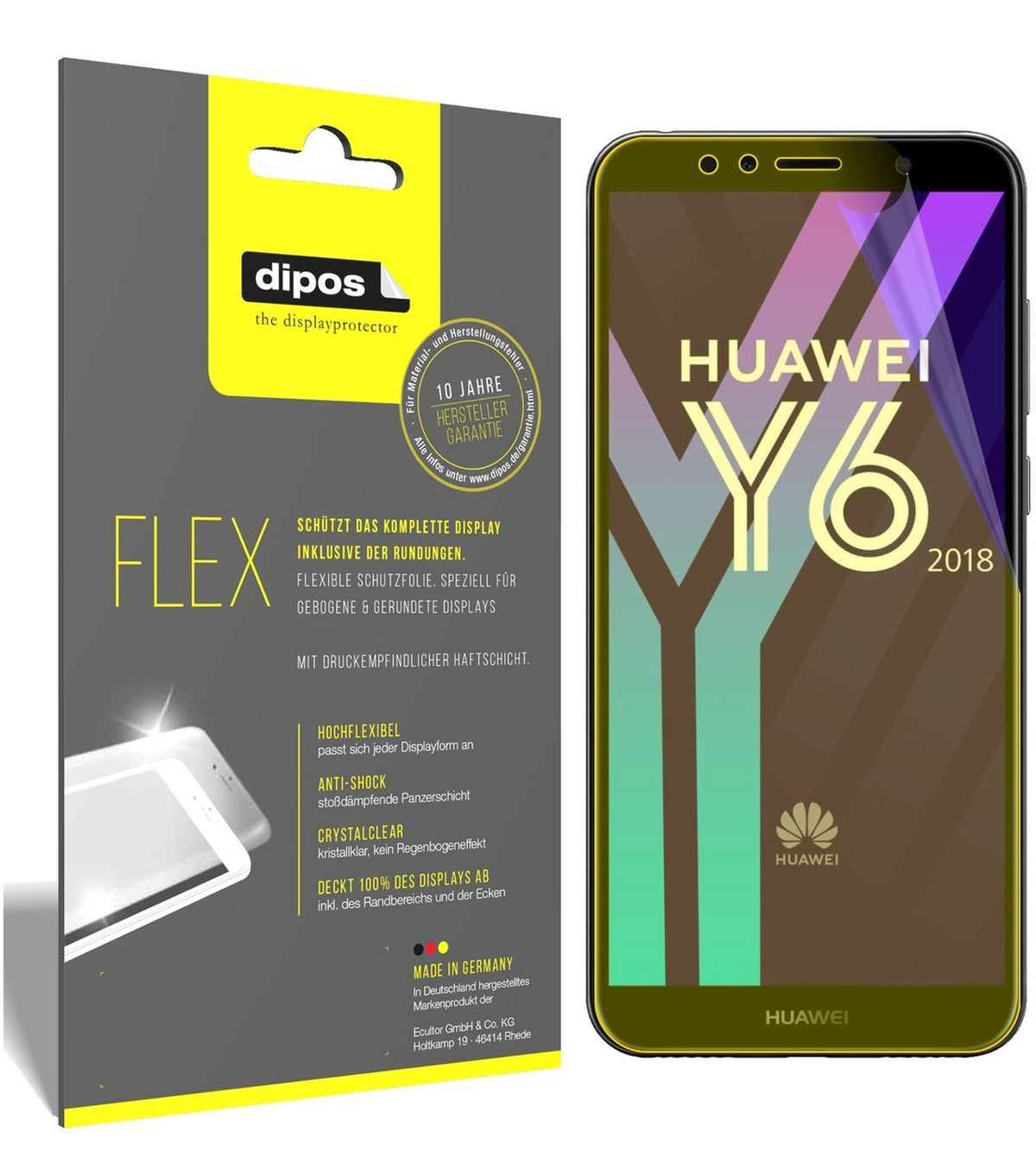 3x 3D Full Cover Schutzfolie für Huawei Y6 (2018) (1)