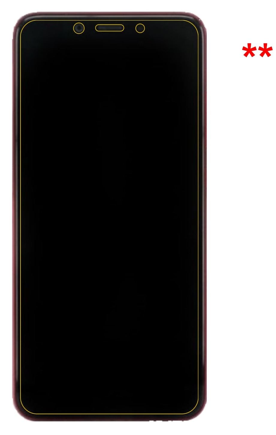 Blickschutzfolie für Xiaomi Mi A2 matt Schutzfolie (5)