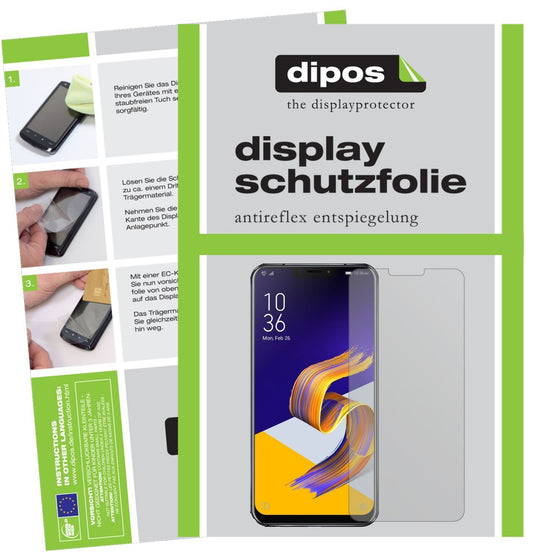 2x Schutzfolie matt für Asus Zenfone 5 ZE620KL Dis (1)