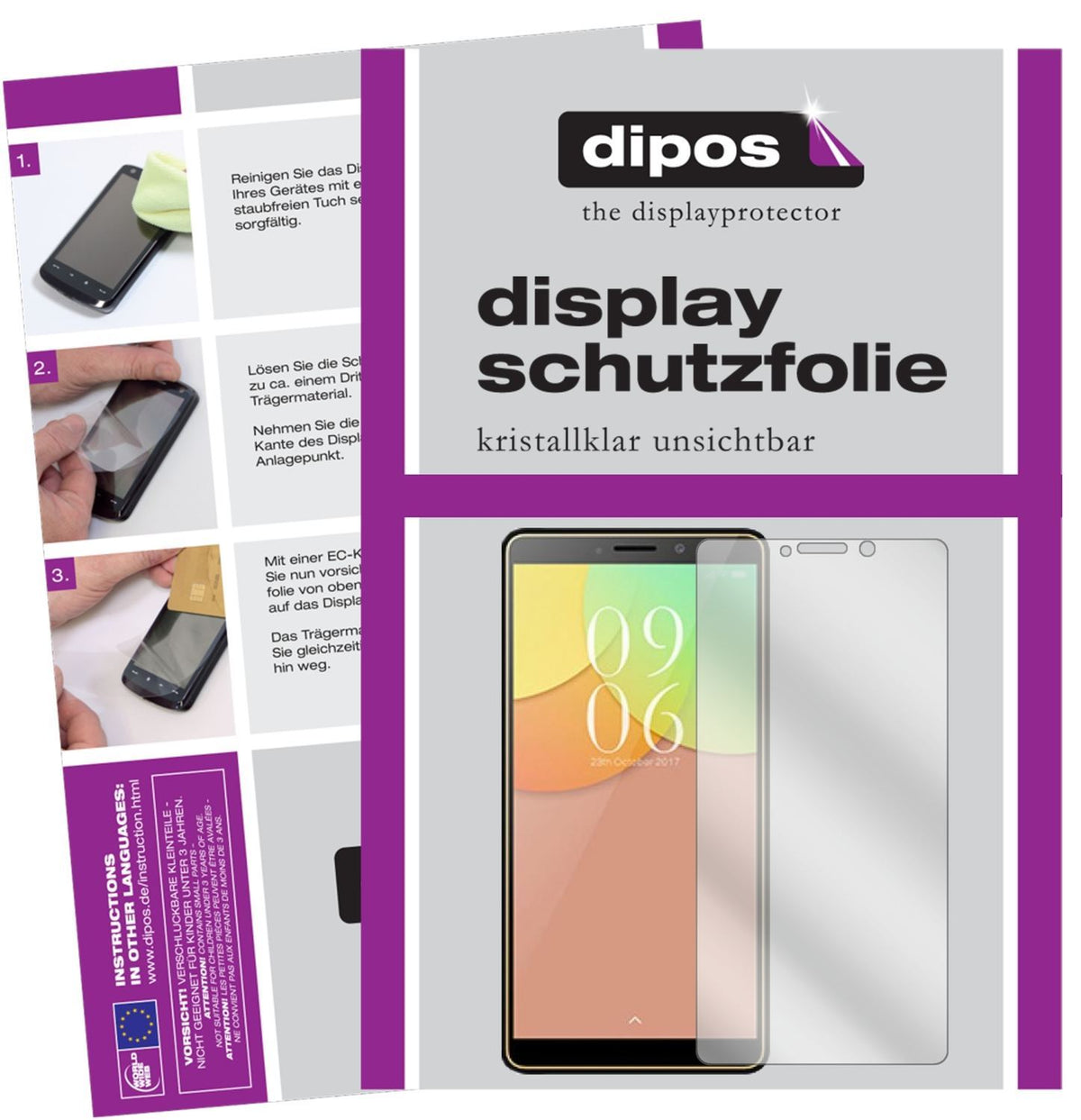 6x Schutzfolie klar für Elephone A2 Display-Schutz (1)