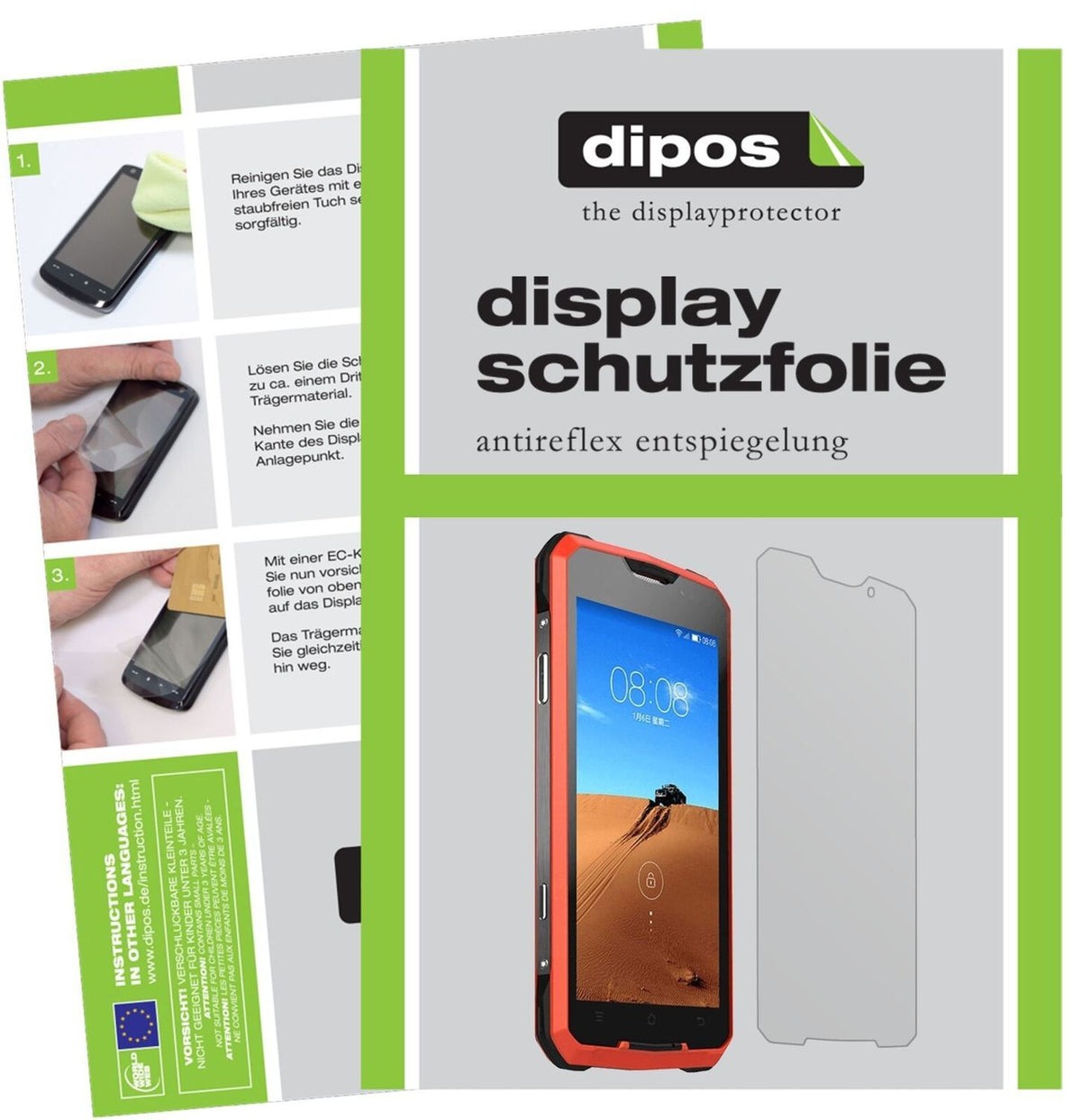5x Schutzfolie matt für Rugum V1 Display-Schutzfol (2)
