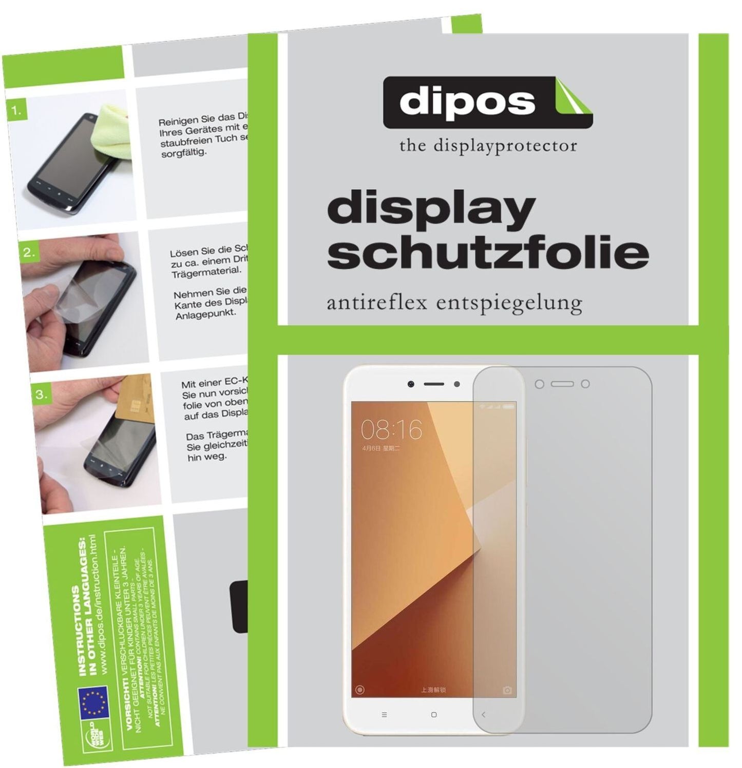 5x Schutzfolie matt für Xiaomi Redmi Note 5A Displ (2)
