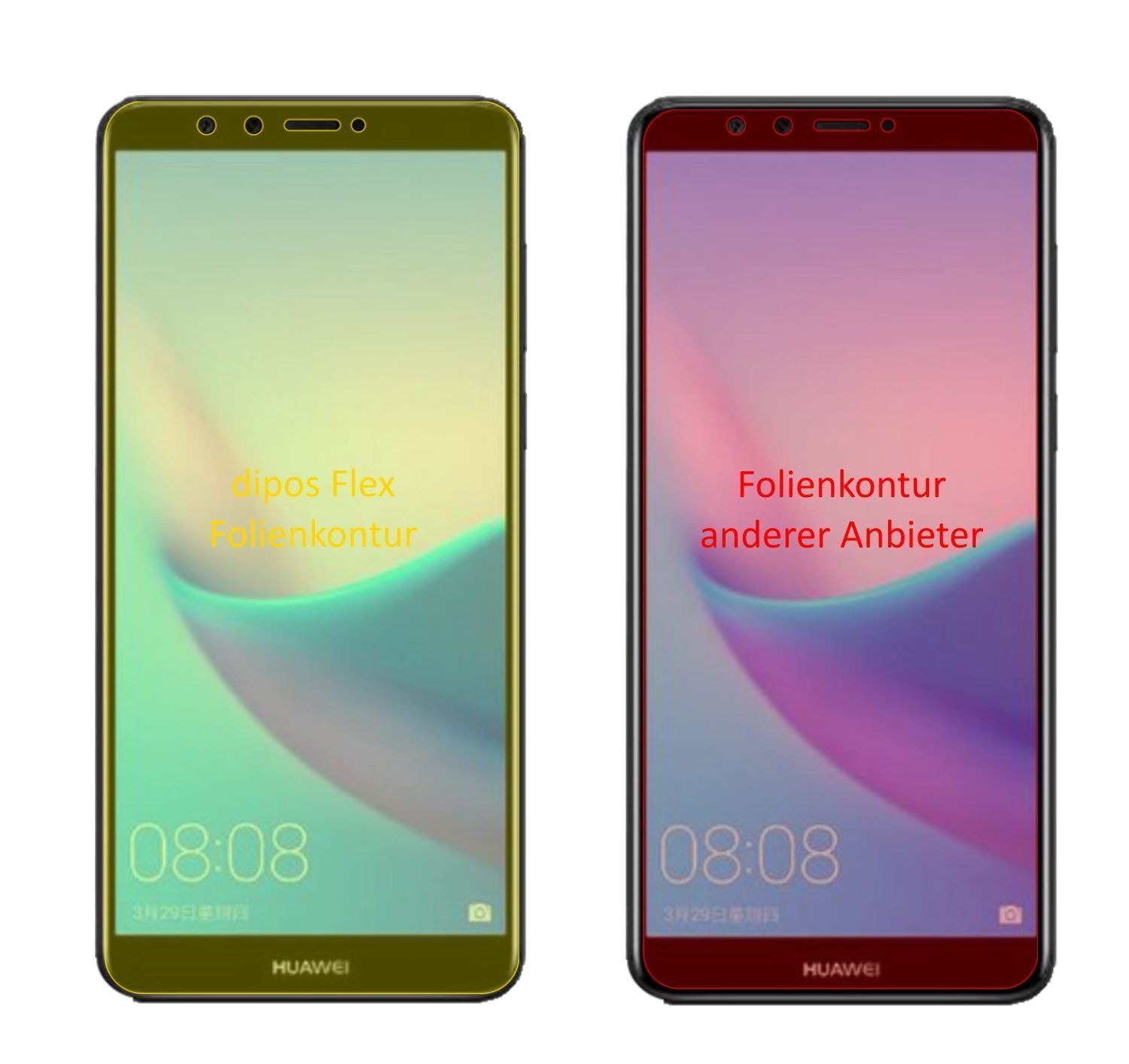 3x 3D Full Cover Schutzfolie für Huawei Enjoy 8e (2)