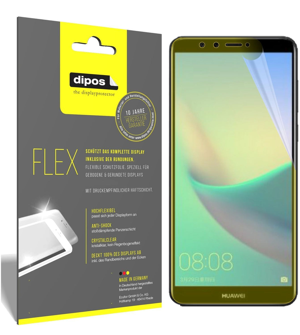 3x 3D Full Cover Schutzfolie für Huawei Enjoy 8 Pl (1)