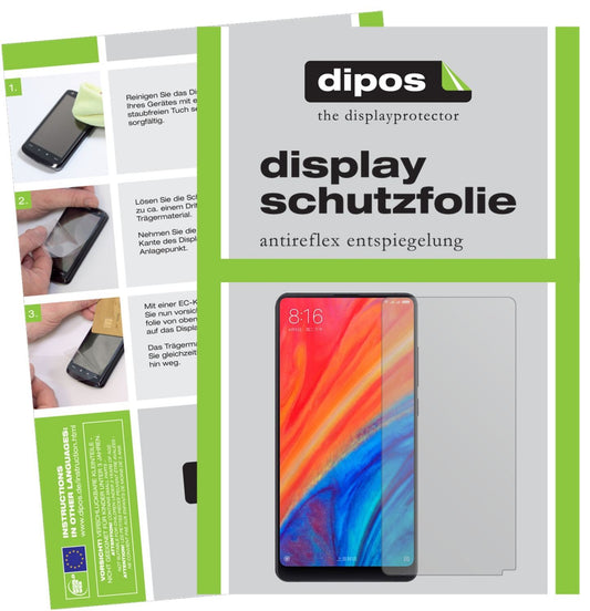 2x Schutzfolie matt für Xiaomi Mi Mix 2S Display-S (1)