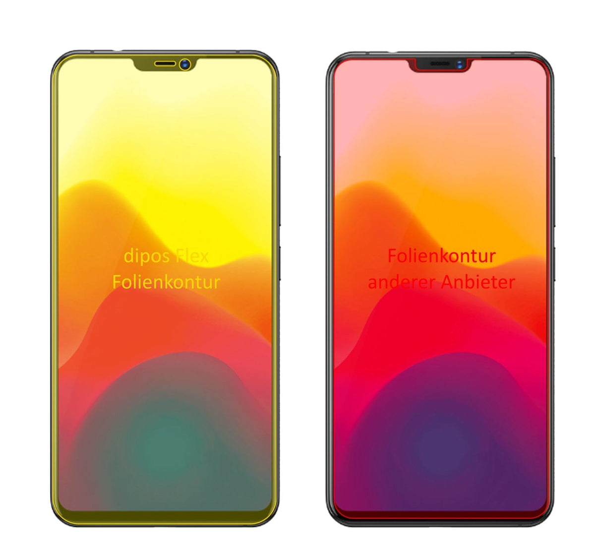 3x 3D Full Cover Schutzfolie für Vivo X21UD (2)