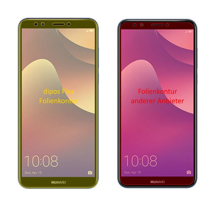 3x 3D Full Cover Schutzfolie für Huawei Y7 Prime ( (2)
