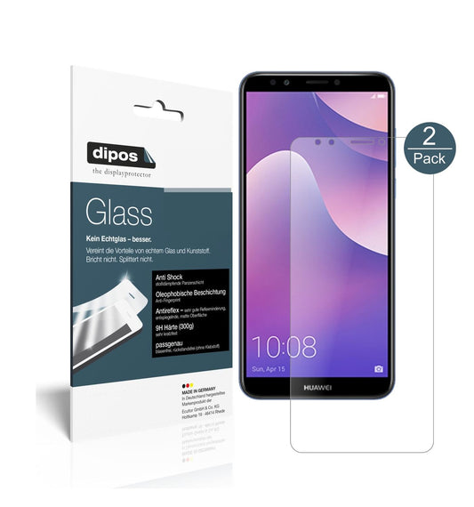2x 9H Schutzfolie matt für Huawei Y7 Prime (2018)  (1)