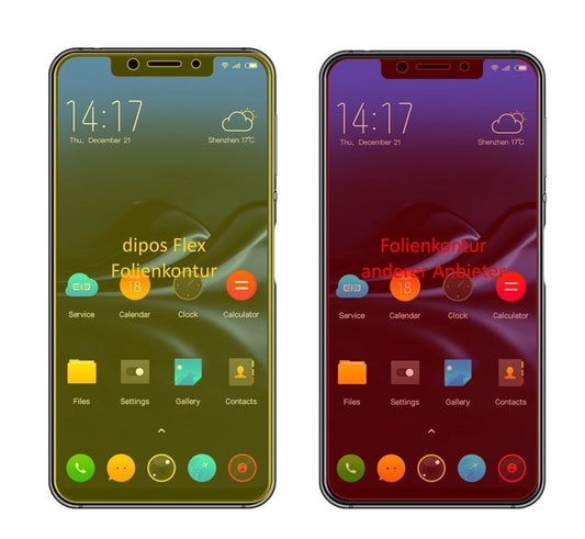 2x 3D Full Cover Schutzfolie für Elephone A4 (1)
