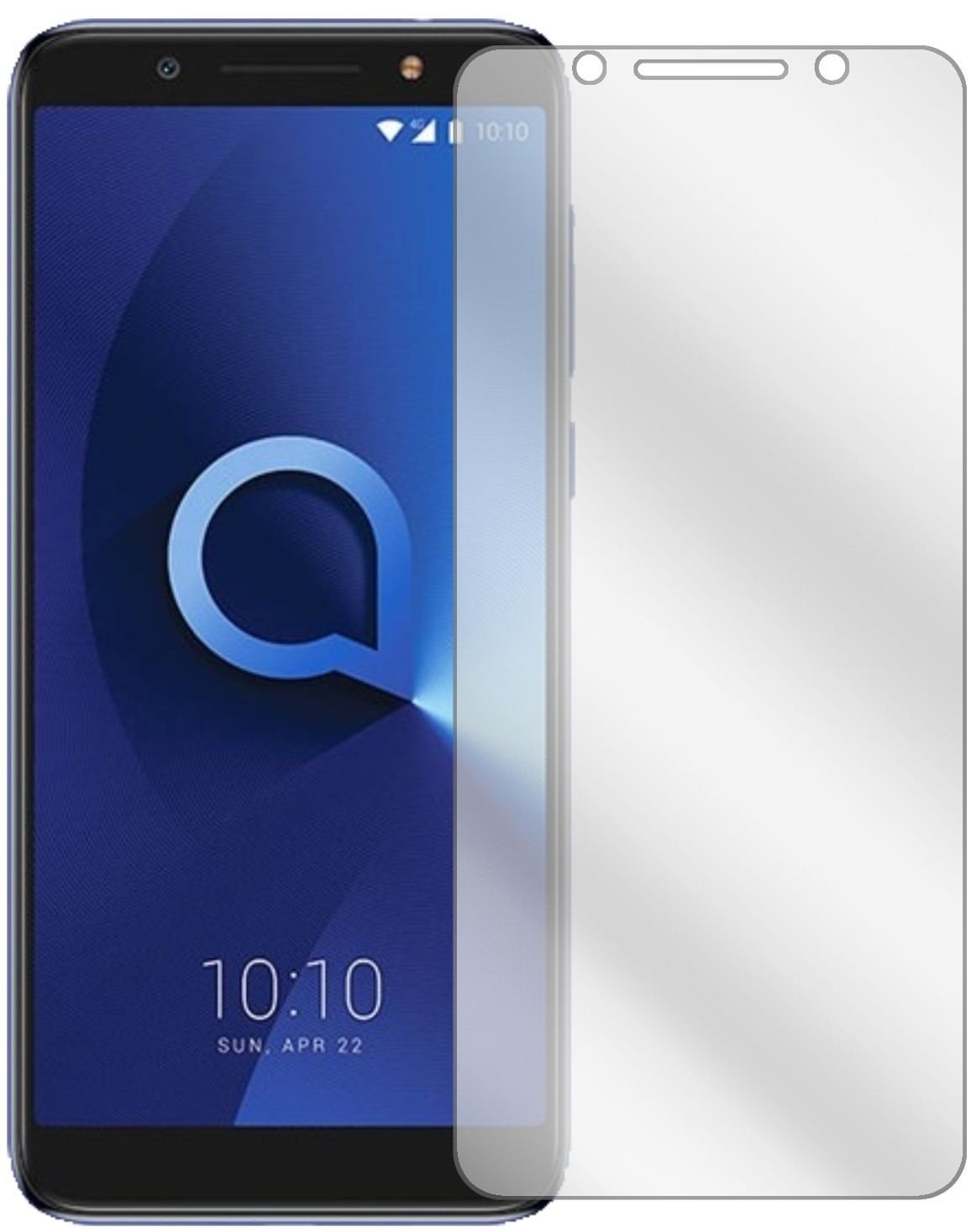 2x Schutzfolie klar für Alcatel 3X Display-Schutzf (2)