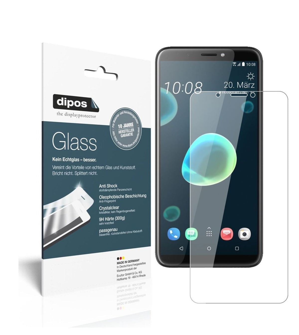 1x 9H Schutzfolie für HTC Desire 12 Panzerfolie (2)