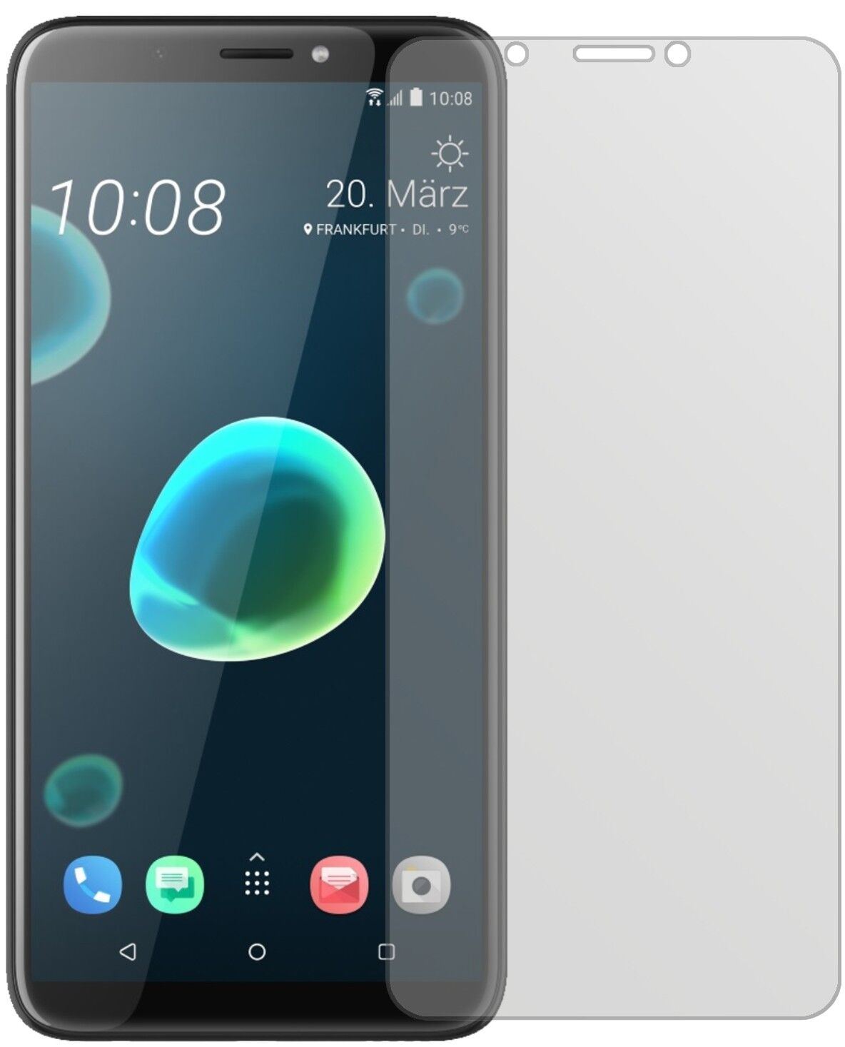 5x Schutzfolie matt für HTC Desire 12 Display-Schu (1)