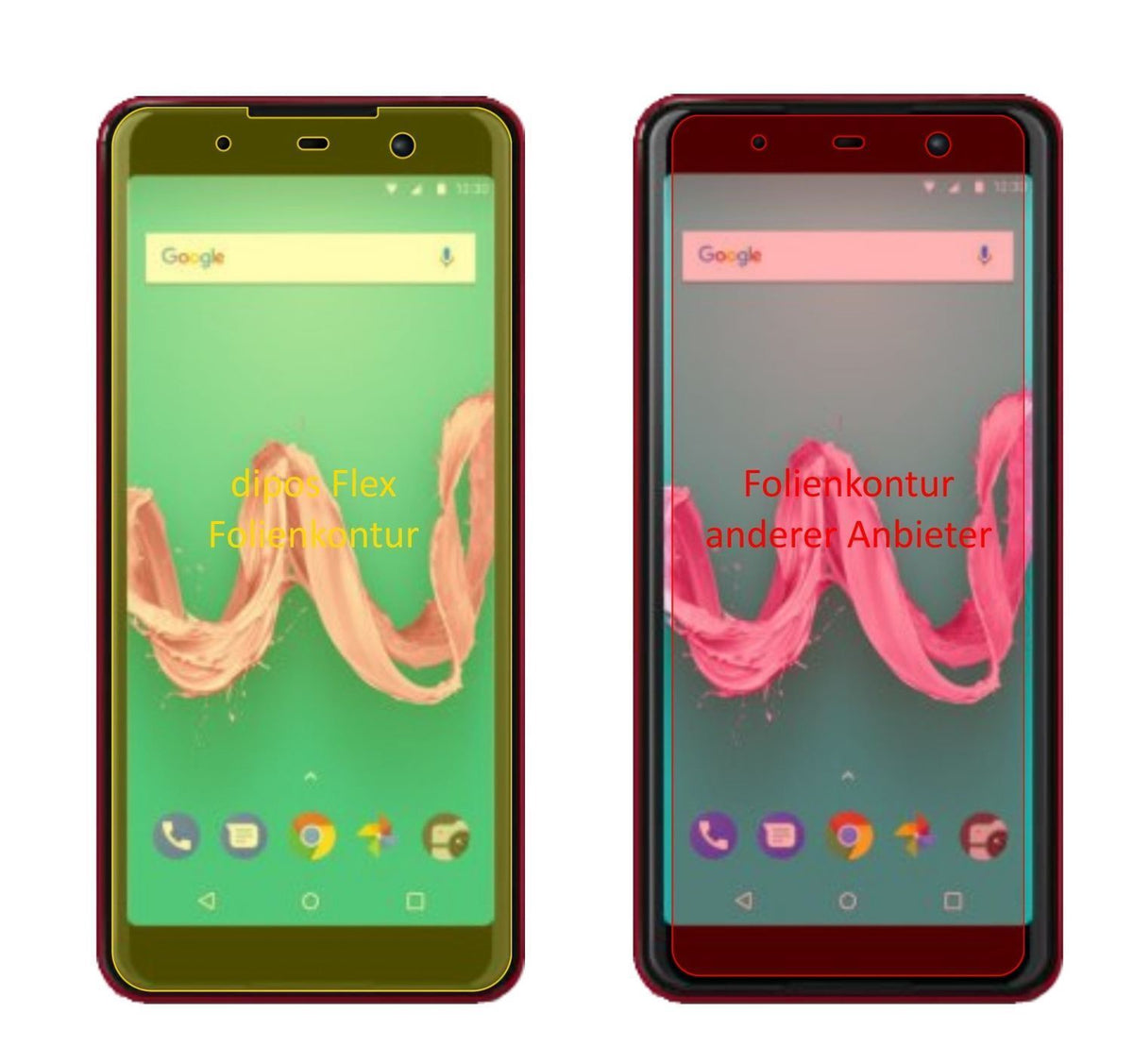 3x 3D Full Cover Schutzfolie für Wiko Lenny 5 (2)