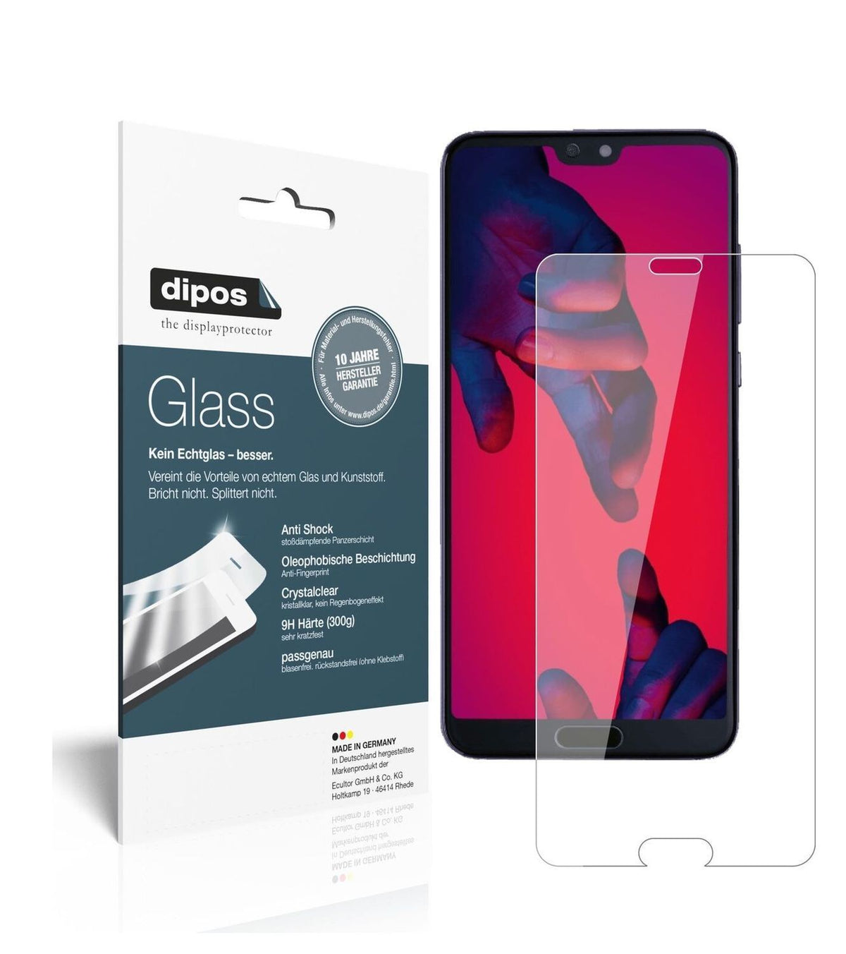 1x 9H Schutzfolie für Huawei P20 Pro Panzerfolie (2)