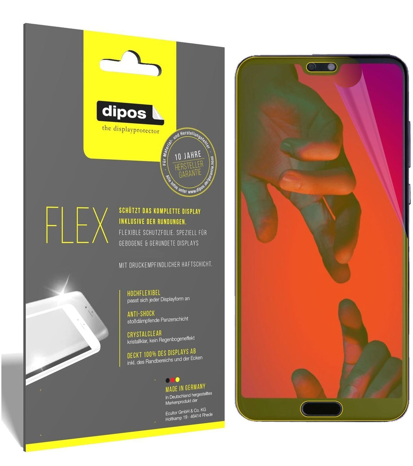 2x 3D Full Cover Schutzfolie für Huawei P20 Pro (2)