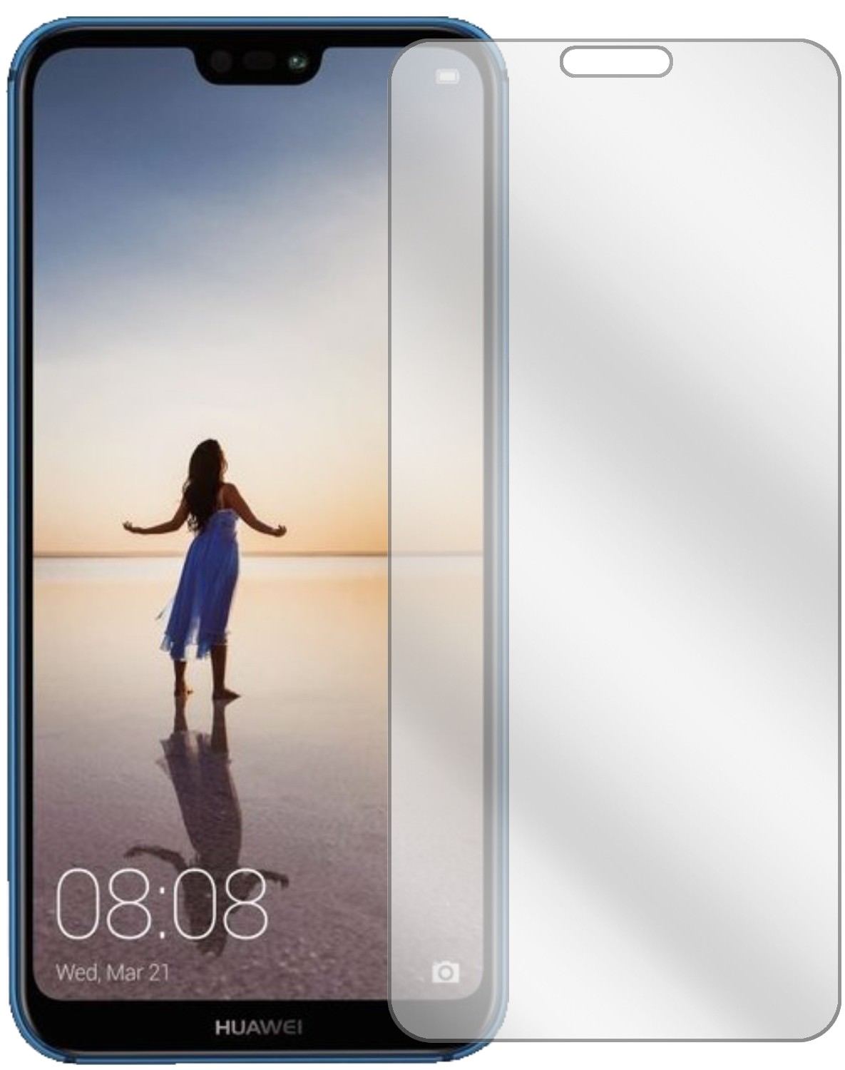 4x Schutzfolie klar für Huawei P20 Lite Display-Sc (2)