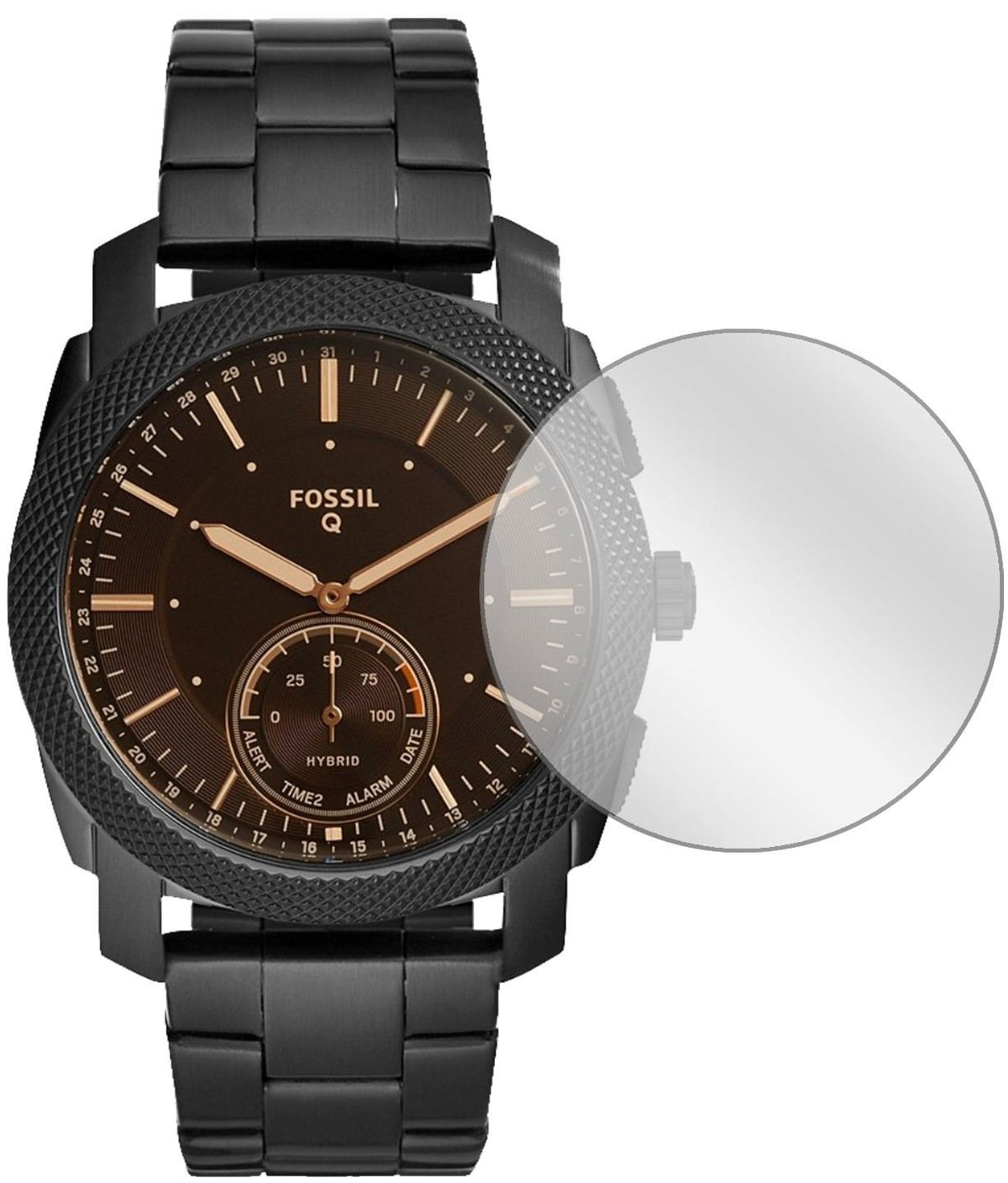 6x Schutzfolie klar für Fossil Q Machine Display-S (2)
