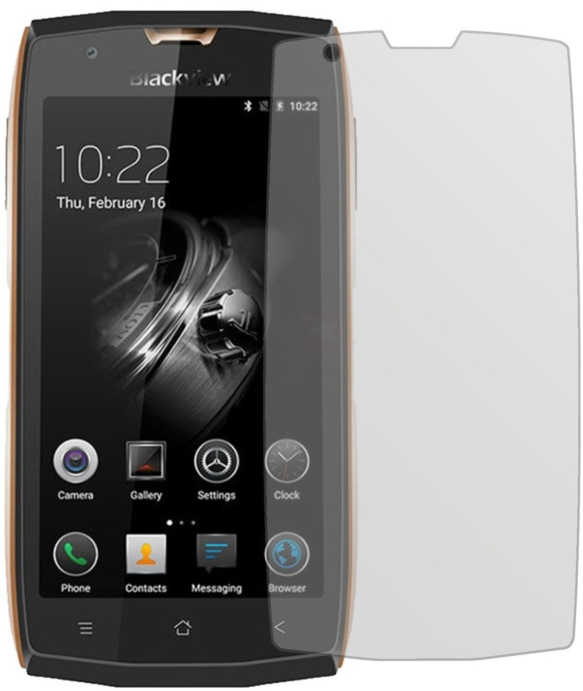 2x Schutzfolie matt für Blackview BV7000 Display-S (2)