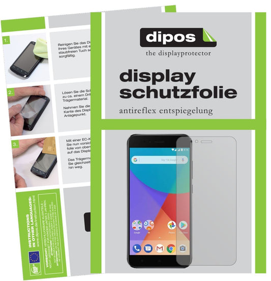 2x Schutzfolie matt für Xiaomi Mi A1 Display-Schut (1)