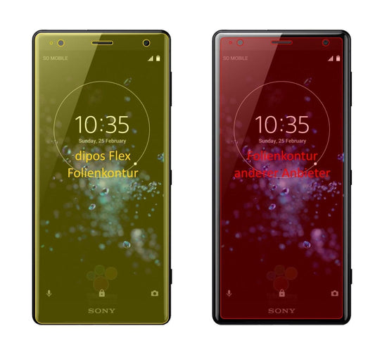 2x 3D Full Cover Schutzfolie für Sony Xperia XZ2 (1)