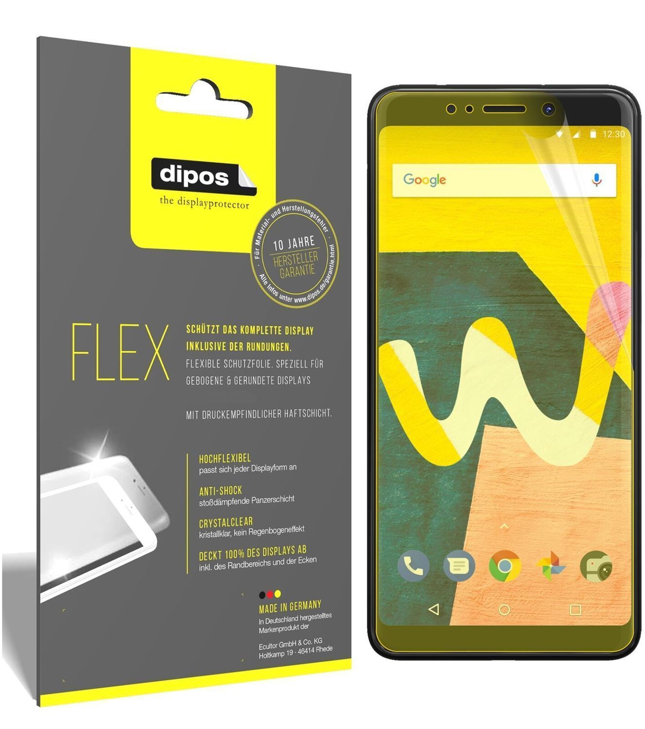2x 3D Full Cover Schutzfolie für Wiko View Lite (2)