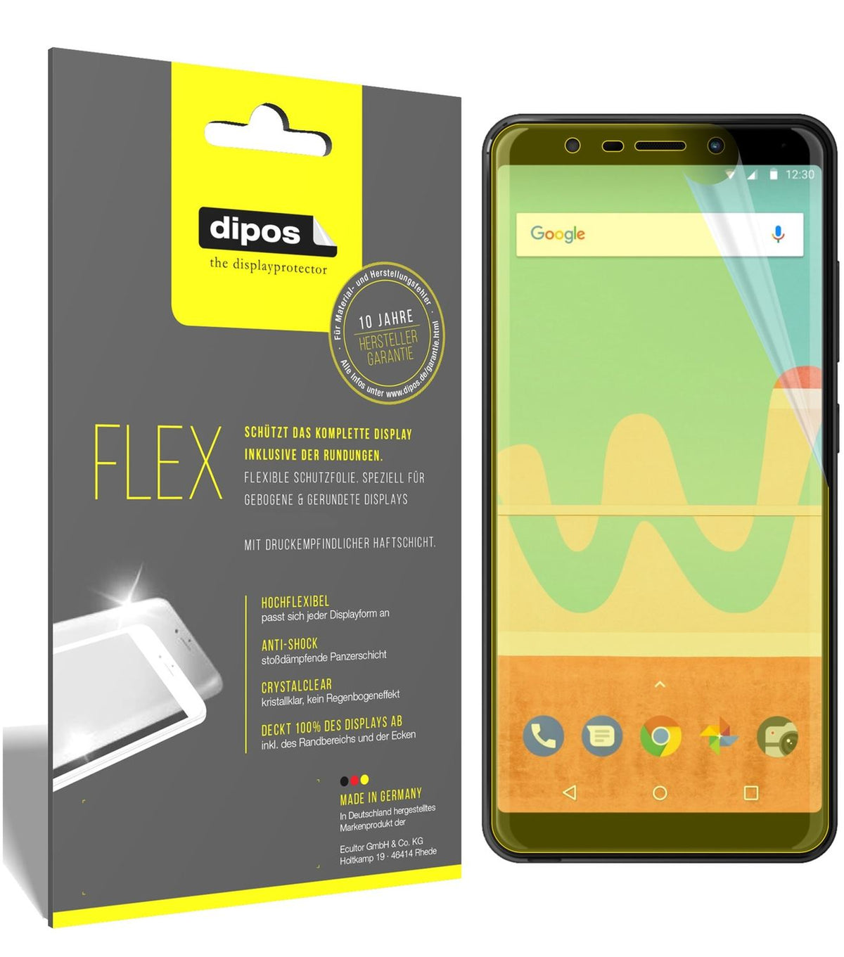 3x 3D Full Cover Schutzfolie für Wiko View Go (1)