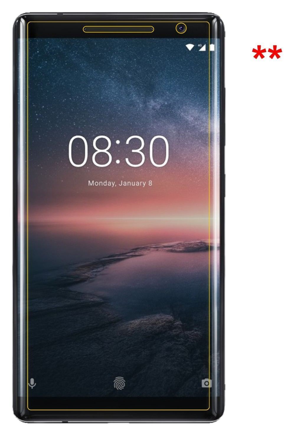6x Schutzfolie matt für Nokia 8 Sirocco Display-Sc (6)