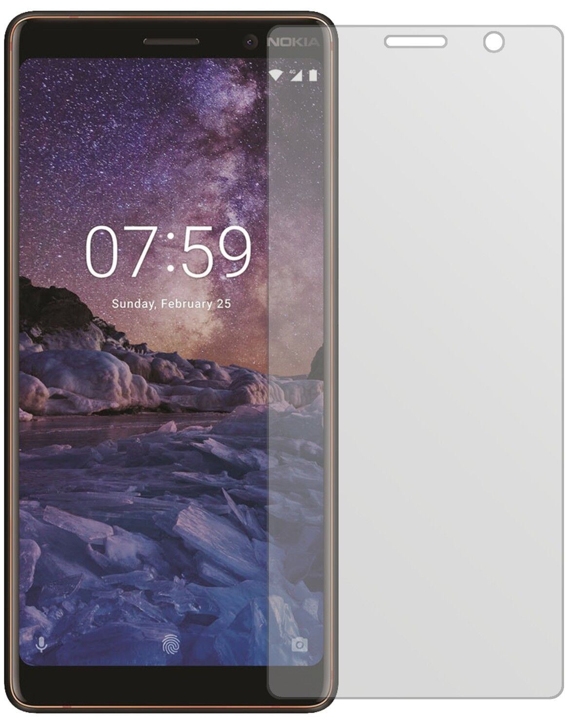 5x Schutzfolie matt für Nokia 7 Plus Display-Schut (1)