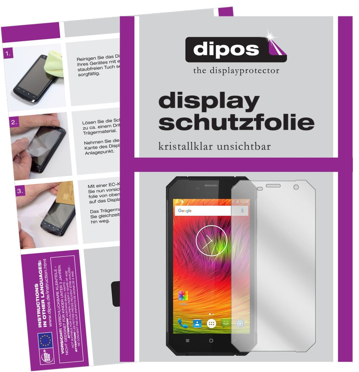 2x Schutzfolie klar für Nomu M6 Display-Schutzfoli (1)