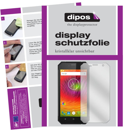 2x Schutzfolie klar für Nomu M6 Display-Schutzfoli (1)