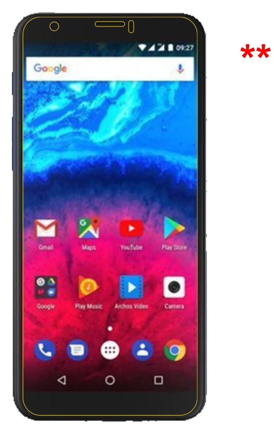2x 9H Schutzfolie für Archos Core 60S Panzerfolie (9)