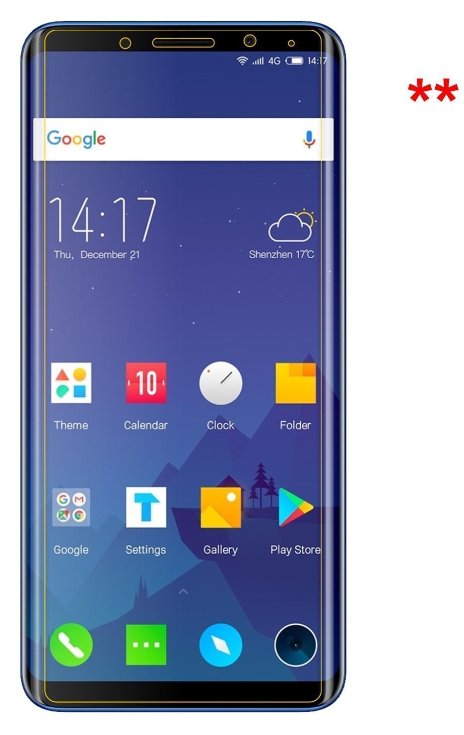2x 9H Schutzfolie für Elephone U Panzerfolie (9)