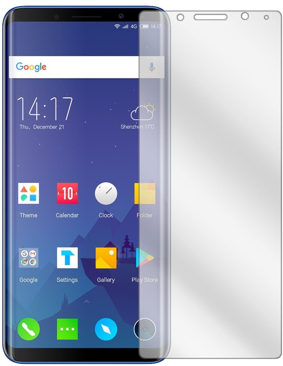 6x Schutzfolie klar für Elephone U Display-Schutzf (2)