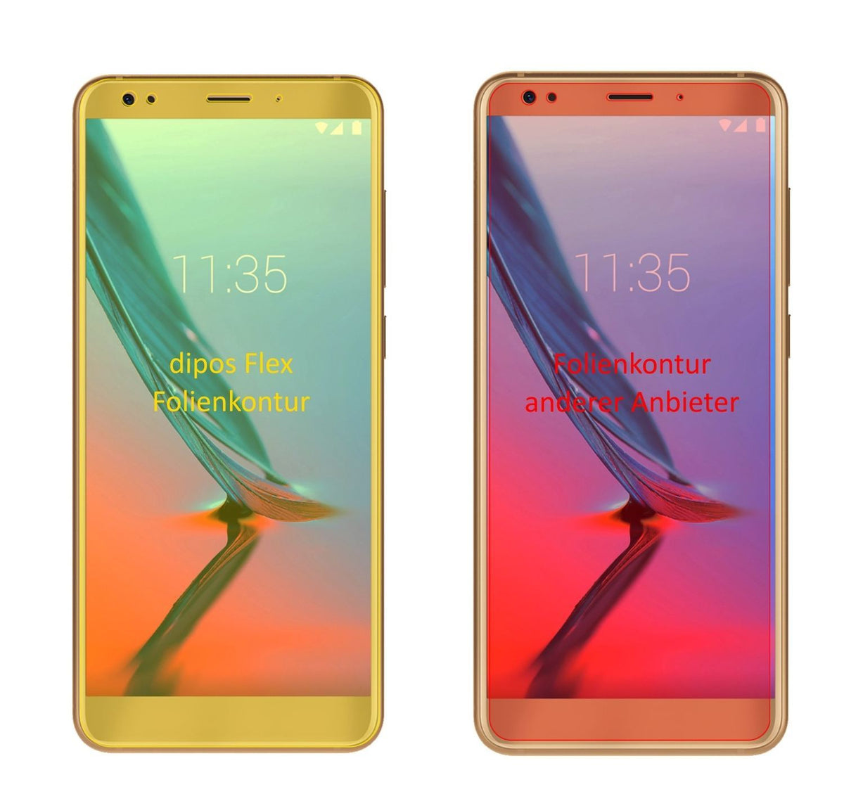 3x 3D Full Cover Schutzfolie für ZTE Blade V9 (2)