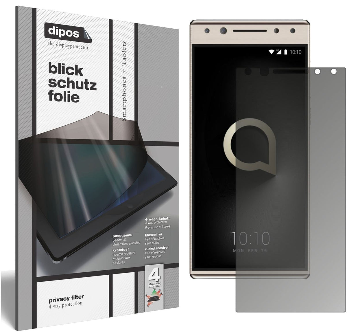Blickschutzfolie für Alcatel 5 matt Schutzfolie Pr (1)