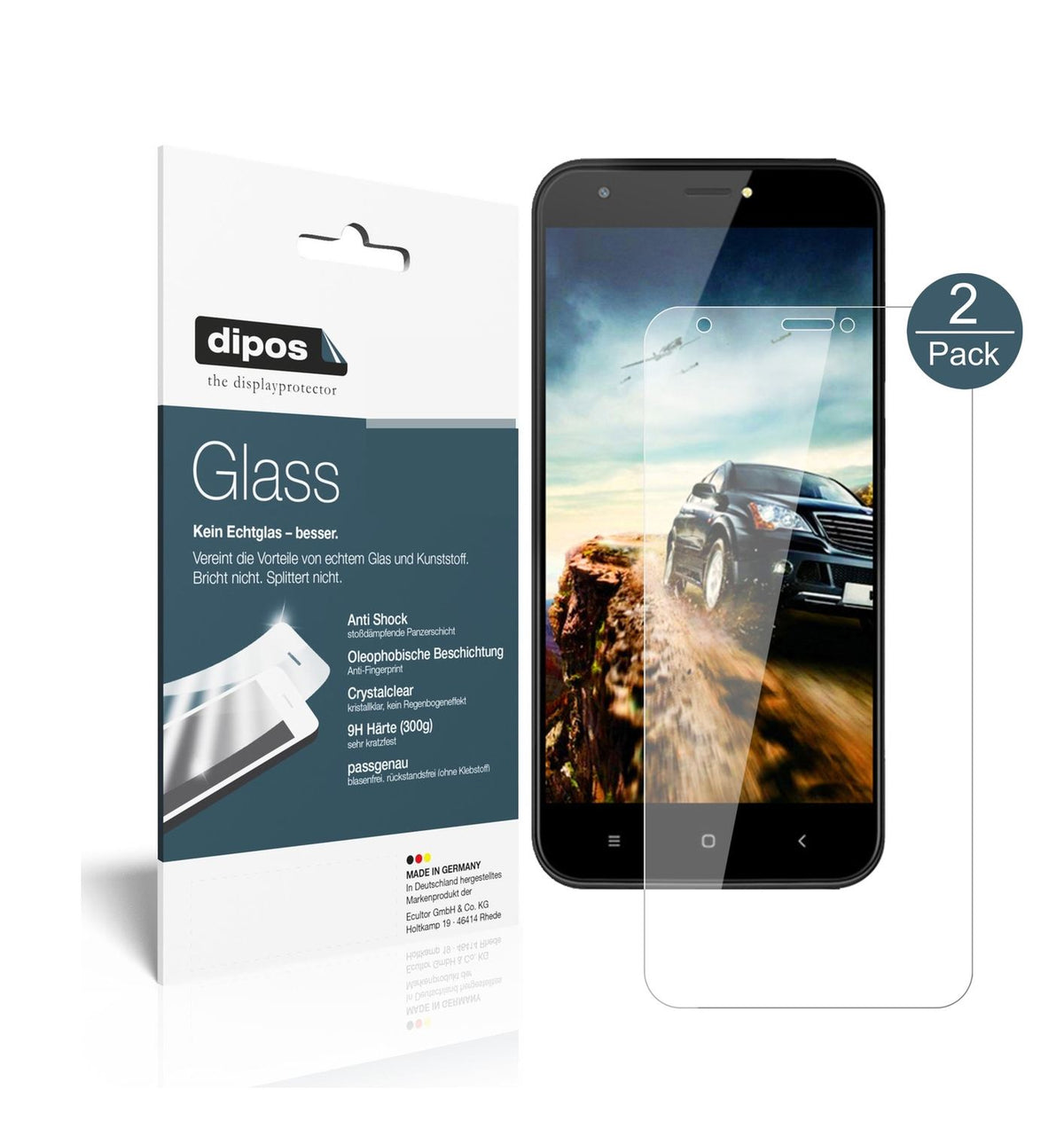 2x 9H Schutzfolie für Ulefone S7 Pro Panzerfolie (1)