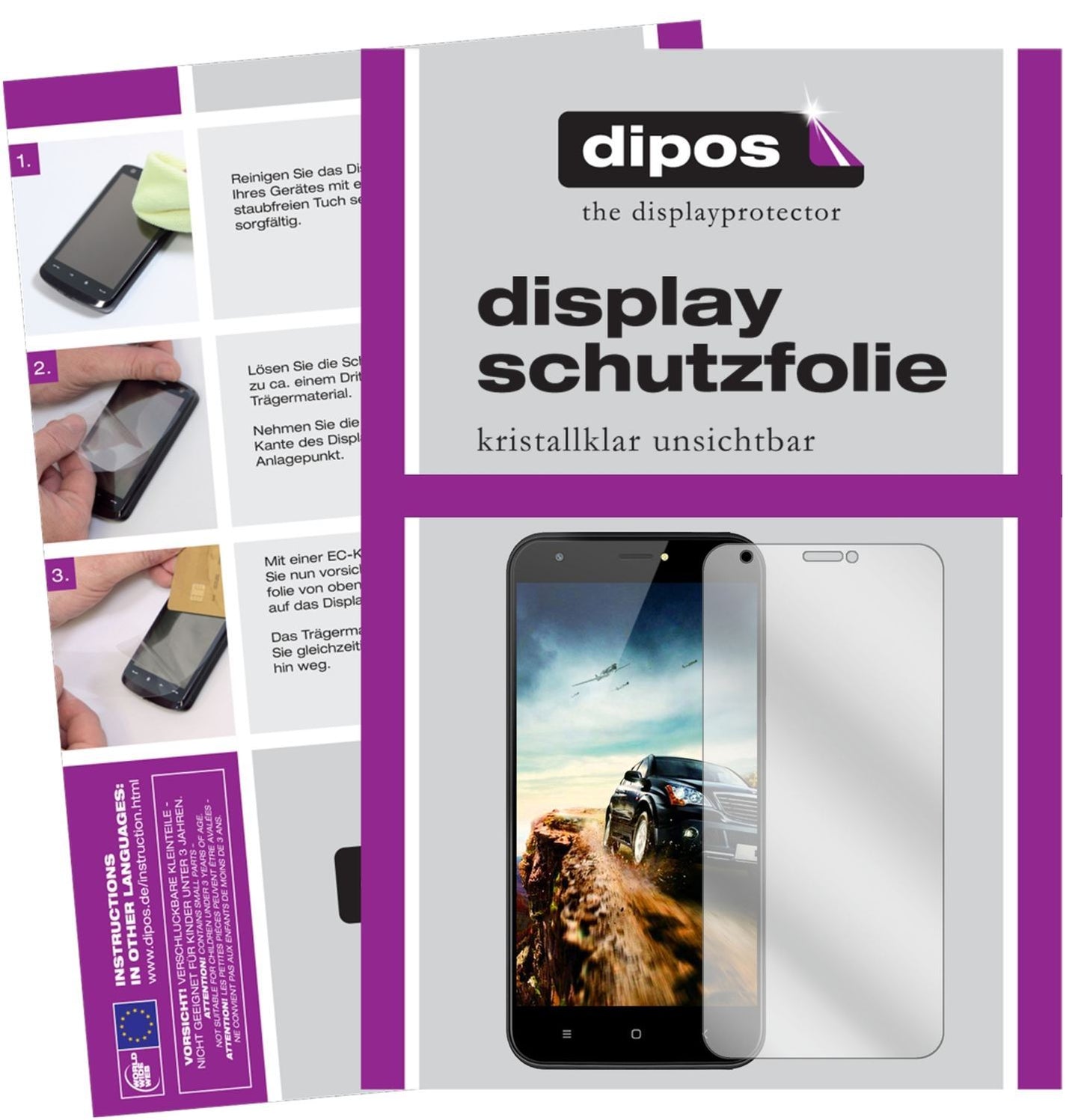6x Schutzfolie klar für Ulefone S7 Pro Display-Sch (1)