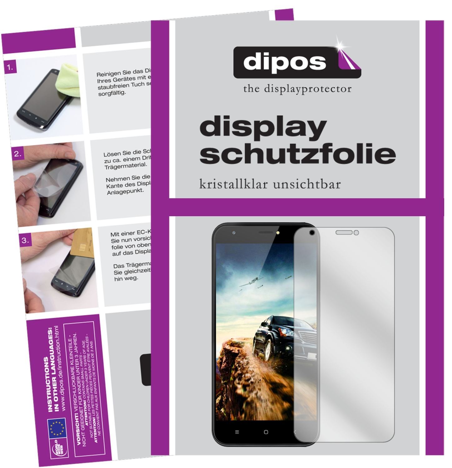 6x Schutzfolie klar für Ulefone S7 Pro Display-Sch (1)