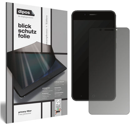 Blickschutzfolie für ZTE Blade A610 Plus matt Schu (2)