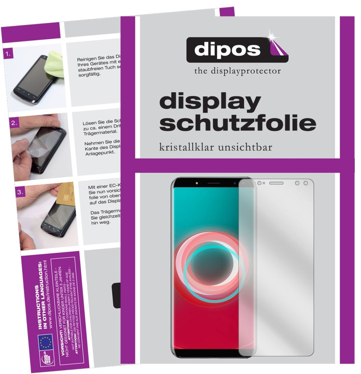 2x Schutzfolie klar für Ulefone Power 3S Display-S (1)