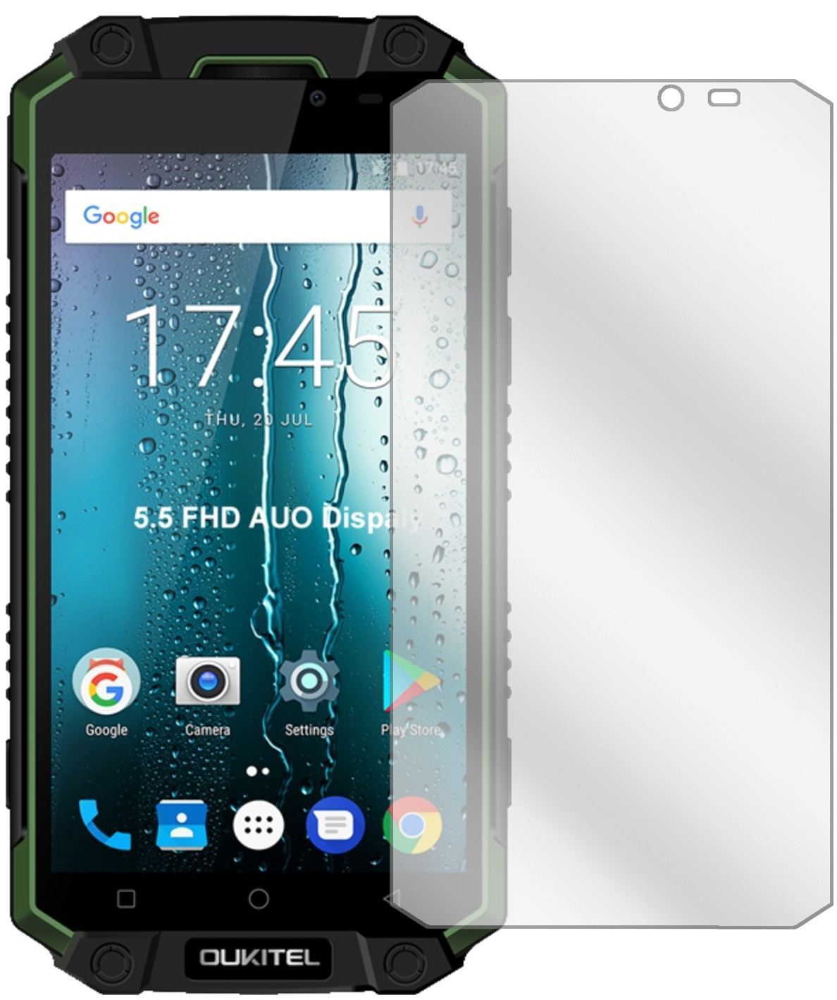 6x Schutzfolie klar für Oukitel K10000 Max Display (2)